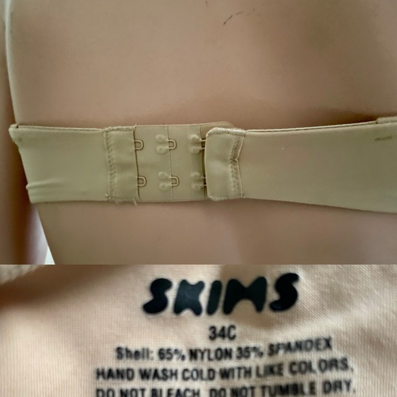 SKIMS Fits Everybody STRAPLESS BRA in CLAY NWOT Size 34C - Picture 3 of 9